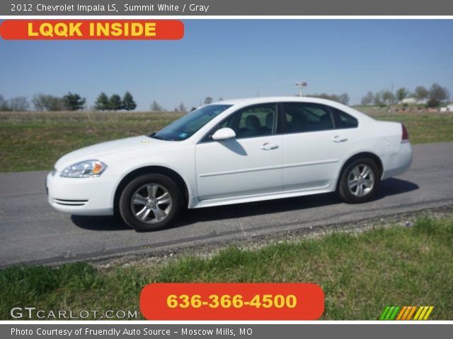 2012 Chevrolet Impala LS in Summit White