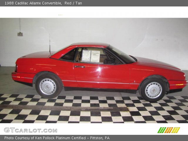 1988 Cadillac Allante Convertible in Red