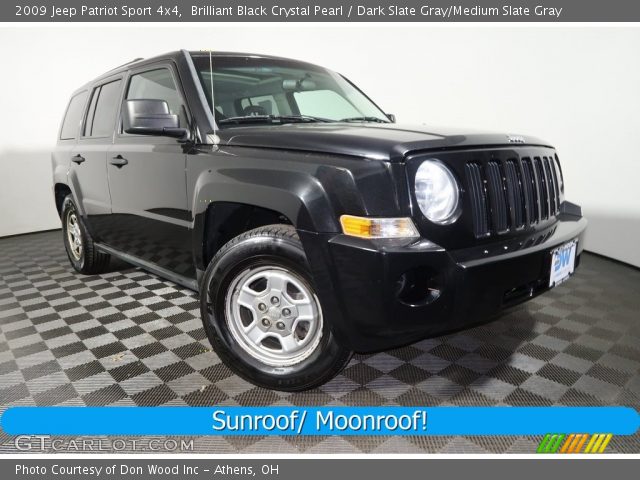 2009 Jeep Patriot Sport 4x4 in Brilliant Black Crystal Pearl