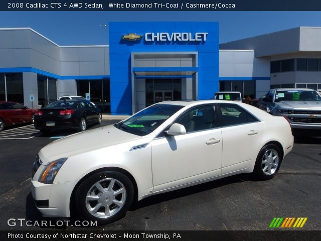 2008 Cadillac CTS 4 AWD Sedan in White Diamond Tri-Coat