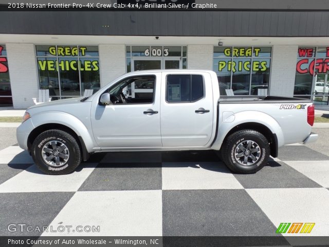 2018 Nissan Frontier Pro-4X Crew Cab 4x4 in Brilliant Silver