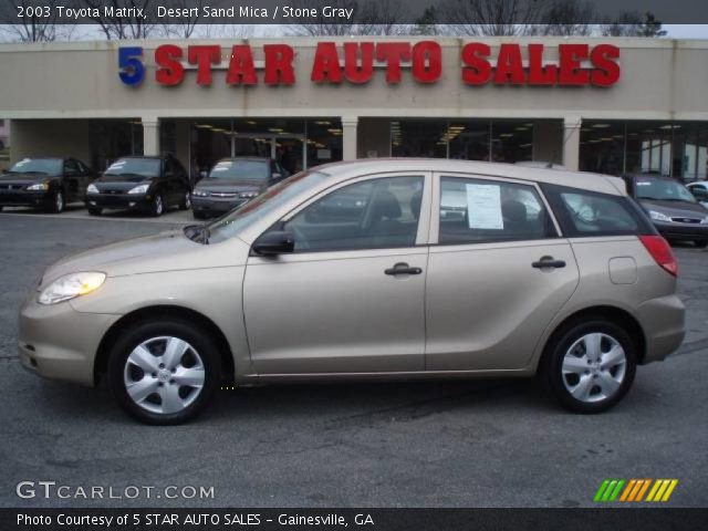 2003 Toyota Matrix  in Desert Sand Mica