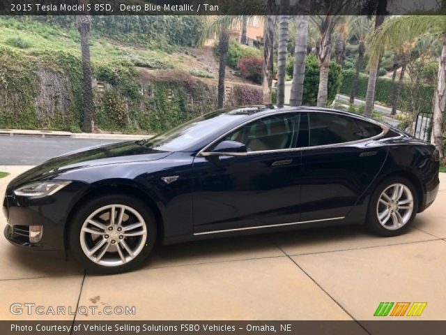 2015 Tesla Model S 85D in Deep Blue Metallic