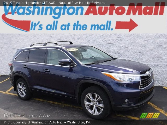 2015 Toyota Highlander XLE AWD in Nautical Blue Metallic