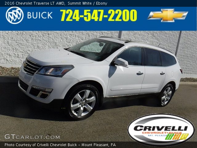 2016 Chevrolet Traverse LT AWD in Summit White