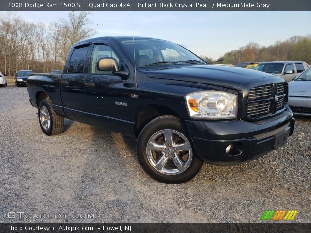 2008 Dodge Ram 1500 SLT Quad Cab 4x4 in Brilliant Black Crystal Pearl
