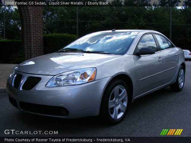 2008 Pontiac G6 Sedan in Liquid Silver Metallic
