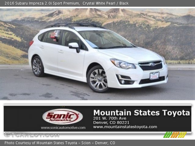 2016 Subaru Impreza 2.0i Sport Premium in Crystal White Pearl