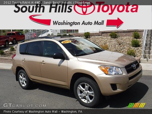 2012 Toyota RAV4 I4 4WD in Sandy Beach Metallic