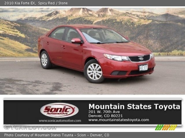 2010 Kia Forte EX in Spicy Red