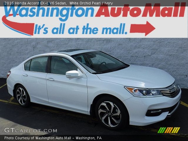 2016 Honda Accord EX-L V6 Sedan in White Orchid Pearl