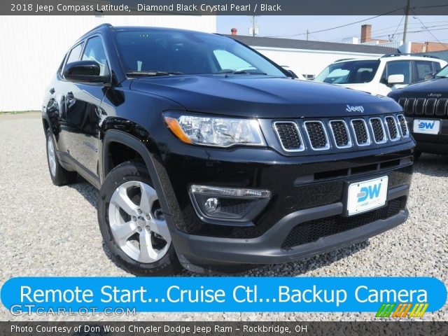 2018 Jeep Compass Latitude in Diamond Black Crystal Pearl