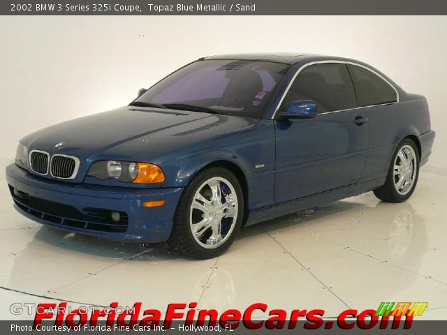 2002 BMW 3 Series 325i Coupe in Topaz Blue Metallic