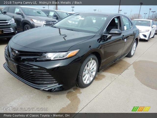 2018 Toyota Camry LE in Midnight Black Metallic