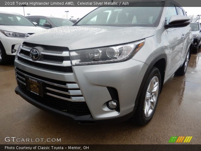 2018 Toyota Highlander Limited AWD in Celestial Silver Metallic