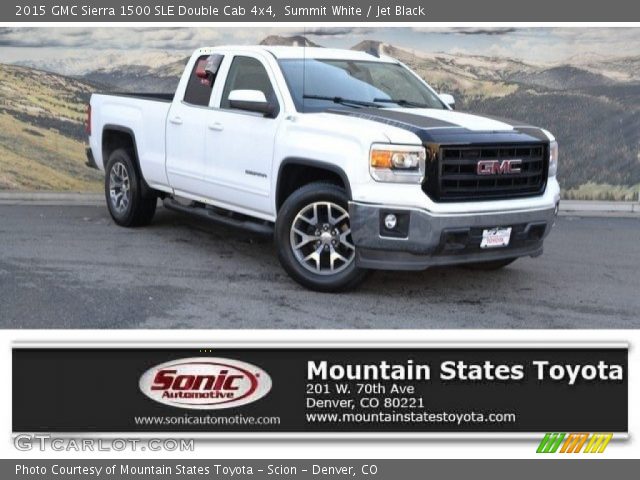 2015 GMC Sierra 1500 SLE Double Cab 4x4 in Summit White