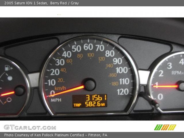 2005 Saturn ION 1 Sedan in Berry Red