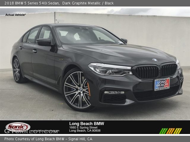 2018 BMW 5 Series 540i Sedan in Dark Graphite Metallic