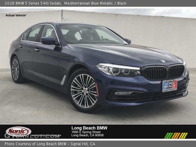 2018 BMW 5 Series 540i Sedan in Mediterranean Blue Metallic