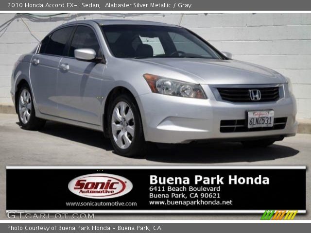 2010 Honda Accord EX-L Sedan in Alabaster Silver Metallic
