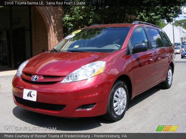 2008 Toyota Sienna LE in Salsa Red Pearl