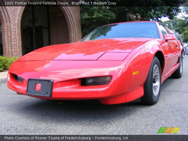 1992 Pontiac Firebird Formula Coupe in Bright Red