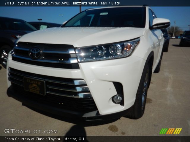 2018 Toyota Highlander Limited AWD in Blizzard White Pearl