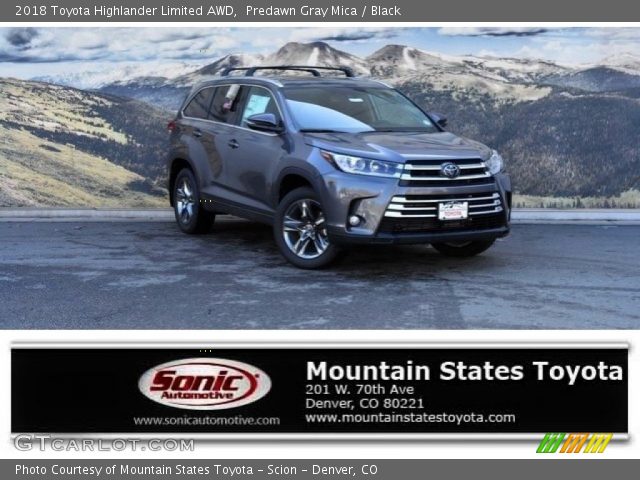 2018 Toyota Highlander Limited AWD in Predawn Gray Mica