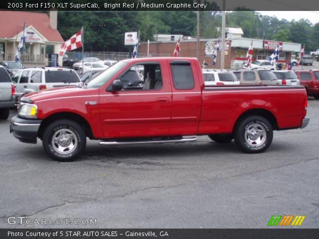 2003 Ford F150 XLT SuperCab in Bright Red