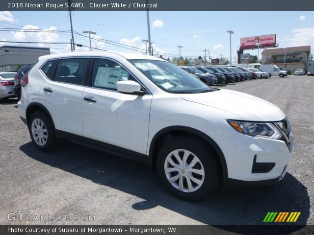 2018 Nissan Rogue S AWD in Glacier White