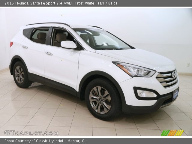 2015 Hyundai Santa Fe Sport 2.4 AWD in Frost White Pearl