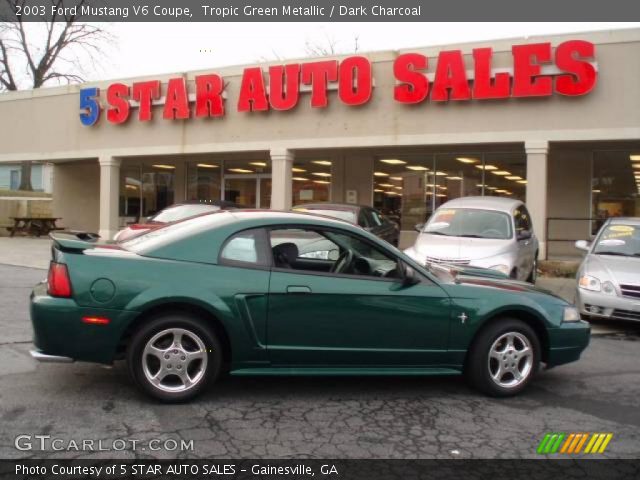 2003 Ford Mustang V6 Coupe in Tropic Green Metallic