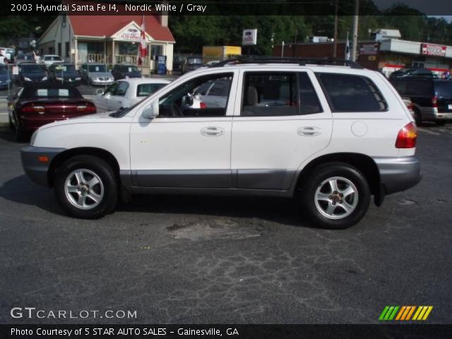 2003 Hyundai Santa Fe I4 in Nordic White