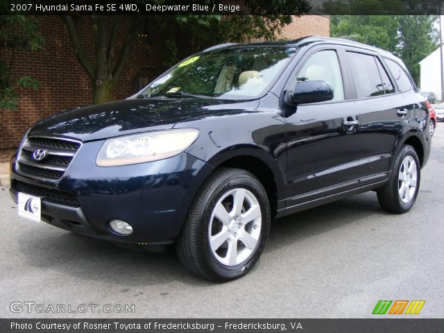 2007 Hyundai Santa Fe SE 4WD in Deepwater Blue