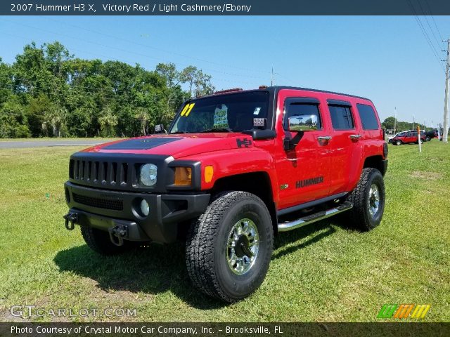 2007 Hummer H3 X in Victory Red