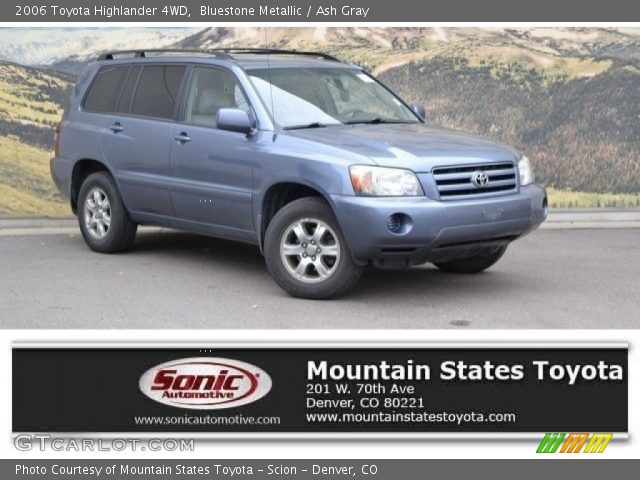 2006 Toyota Highlander 4WD in Bluestone Metallic