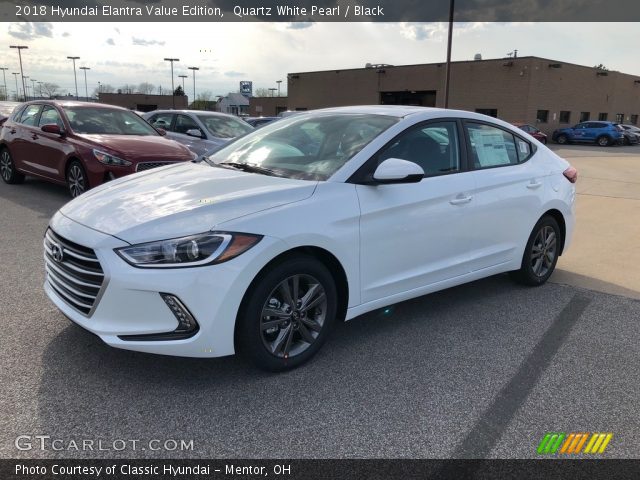 2018 Hyundai Elantra Value Edition in Quartz White Pearl