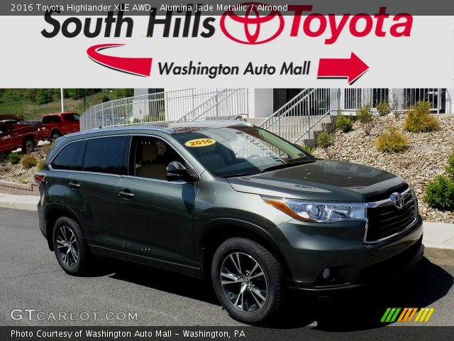 2016 Toyota Highlander XLE AWD in Alumina Jade Metallic