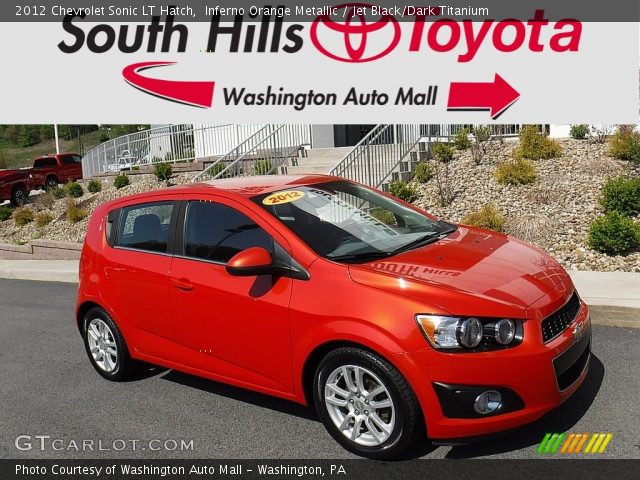 2012 Chevrolet Sonic LT Hatch in Inferno Orange Metallic