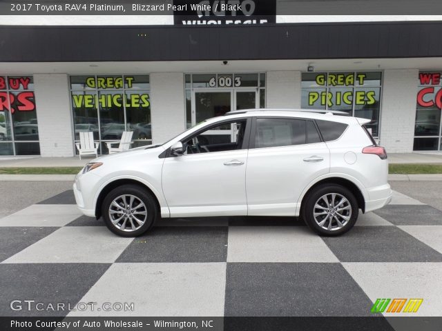 2017 Toyota RAV4 Platinum in Blizzard Pearl White