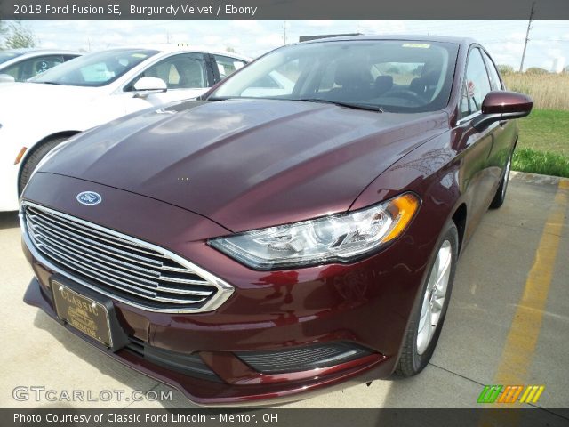 2018 Ford Fusion SE in Burgundy Velvet