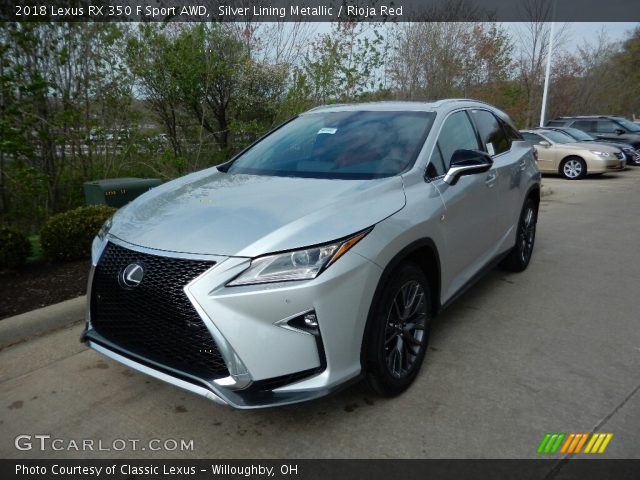 2018 Lexus RX 350 F Sport AWD in Silver Lining Metallic