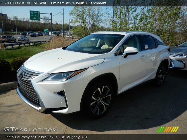 2018 Lexus RX 350 AWD in Eminent White Pearl