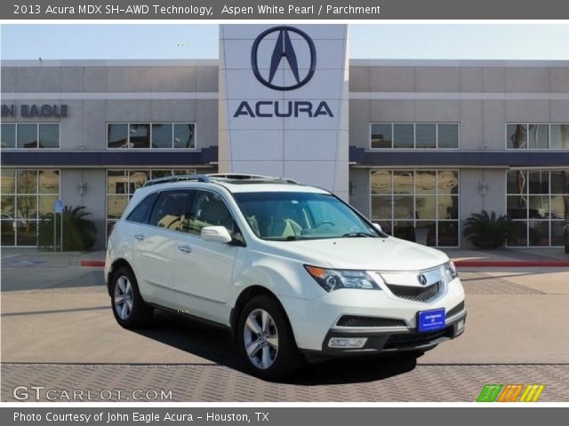 2013 Acura MDX SH-AWD Technology in Aspen White Pearl