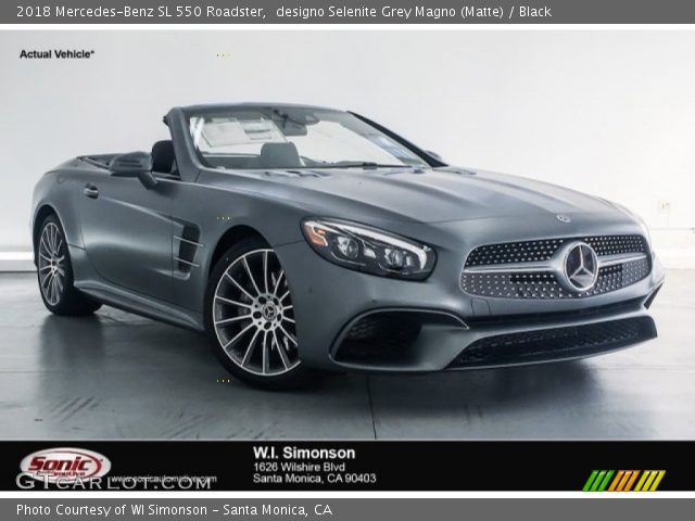 2018 Mercedes-Benz SL 550 Roadster in designo Selenite Grey Magno (Matte)