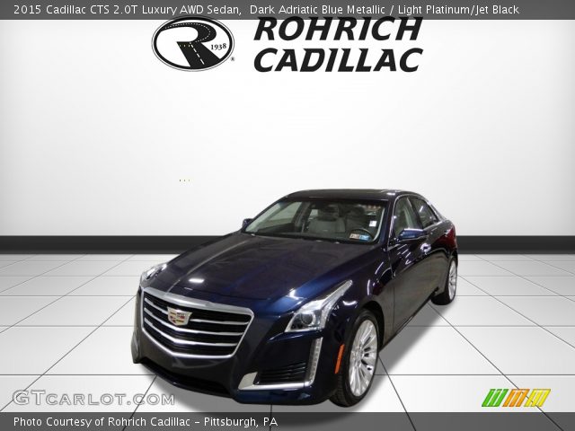 2015 Cadillac CTS 2.0T Luxury AWD Sedan in Dark Adriatic Blue Metallic