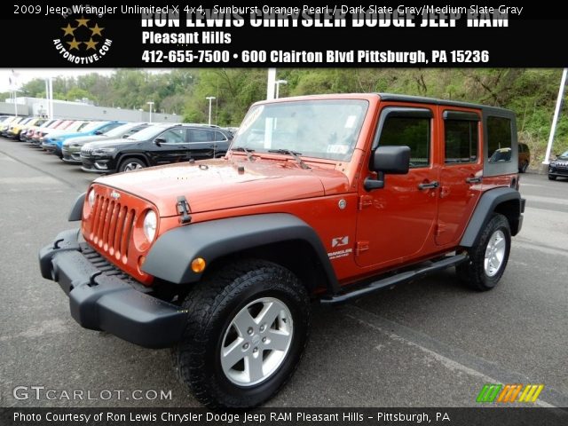 2009 Jeep Wrangler Unlimited X 4x4 in Sunburst Orange Pearl