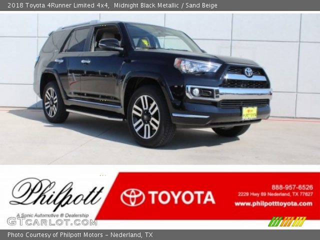 2018 Toyota 4Runner Limited 4x4 in Midnight Black Metallic
