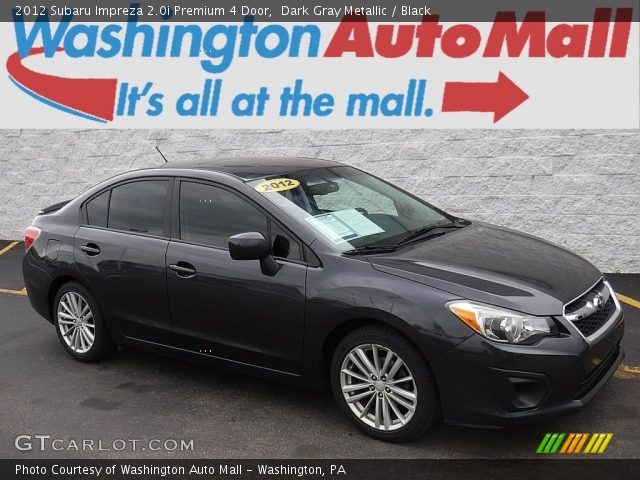 2012 Subaru Impreza 2.0i Premium 4 Door in Dark Gray Metallic