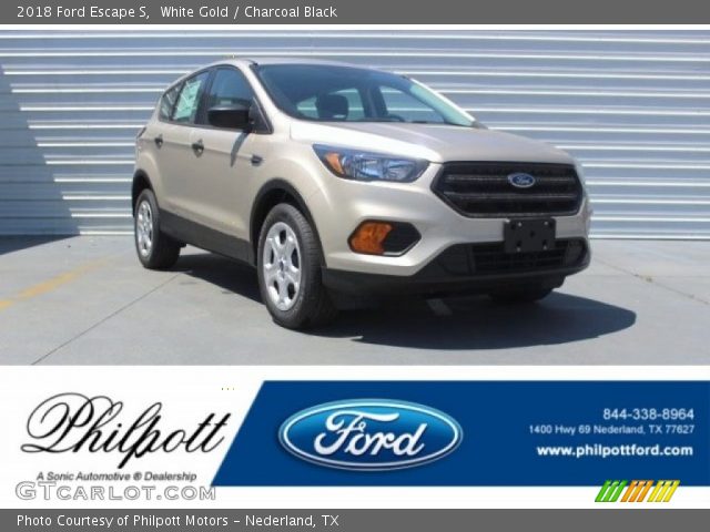 2018 Ford Escape S in White Gold